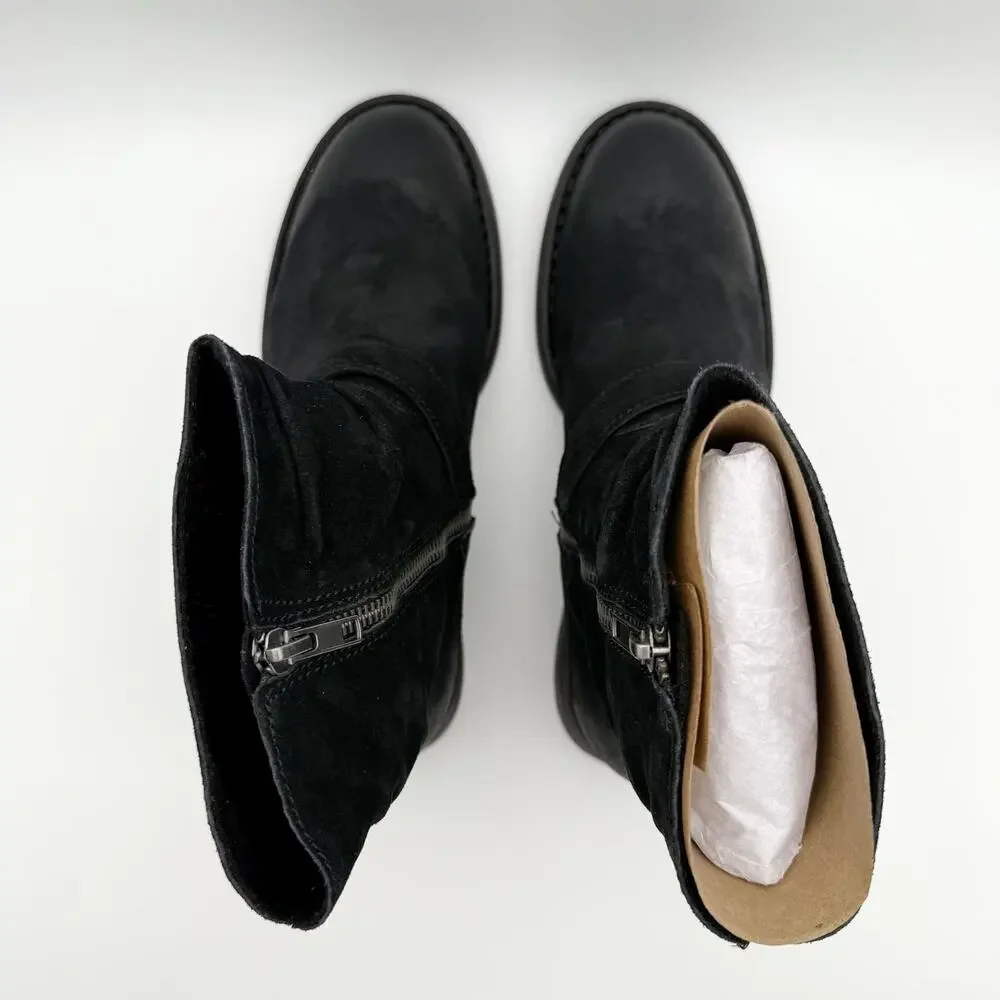 Born Womens Midway Slouch Ankle Booties US 9.5 M EU 40 Black Leather NIB